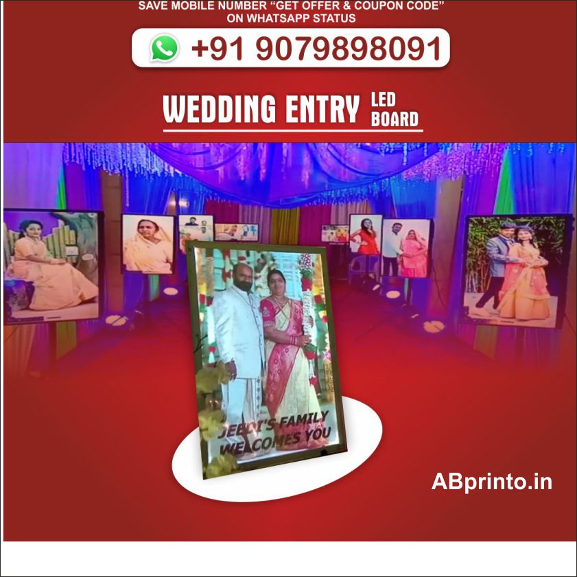 Clip On LED Wedding Entry Board in Jodhpur